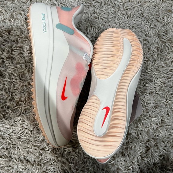 Nike React Ace Tour Flyease Golf Shoes Sail Mango - Picture 3 of 5